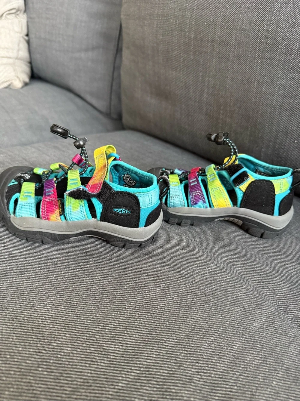 Keen Kids Multicolor Strappy Closed-Toe Sandals - Teal, Yellow, Pink, Purple